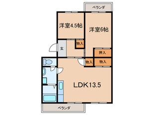 ドエル法土の物件間取画像